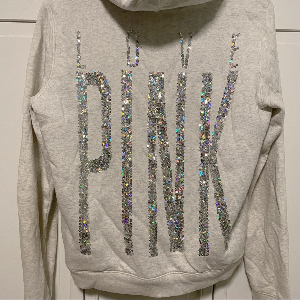 Super RARE 🦄 fur lined with bling full zip hoodie